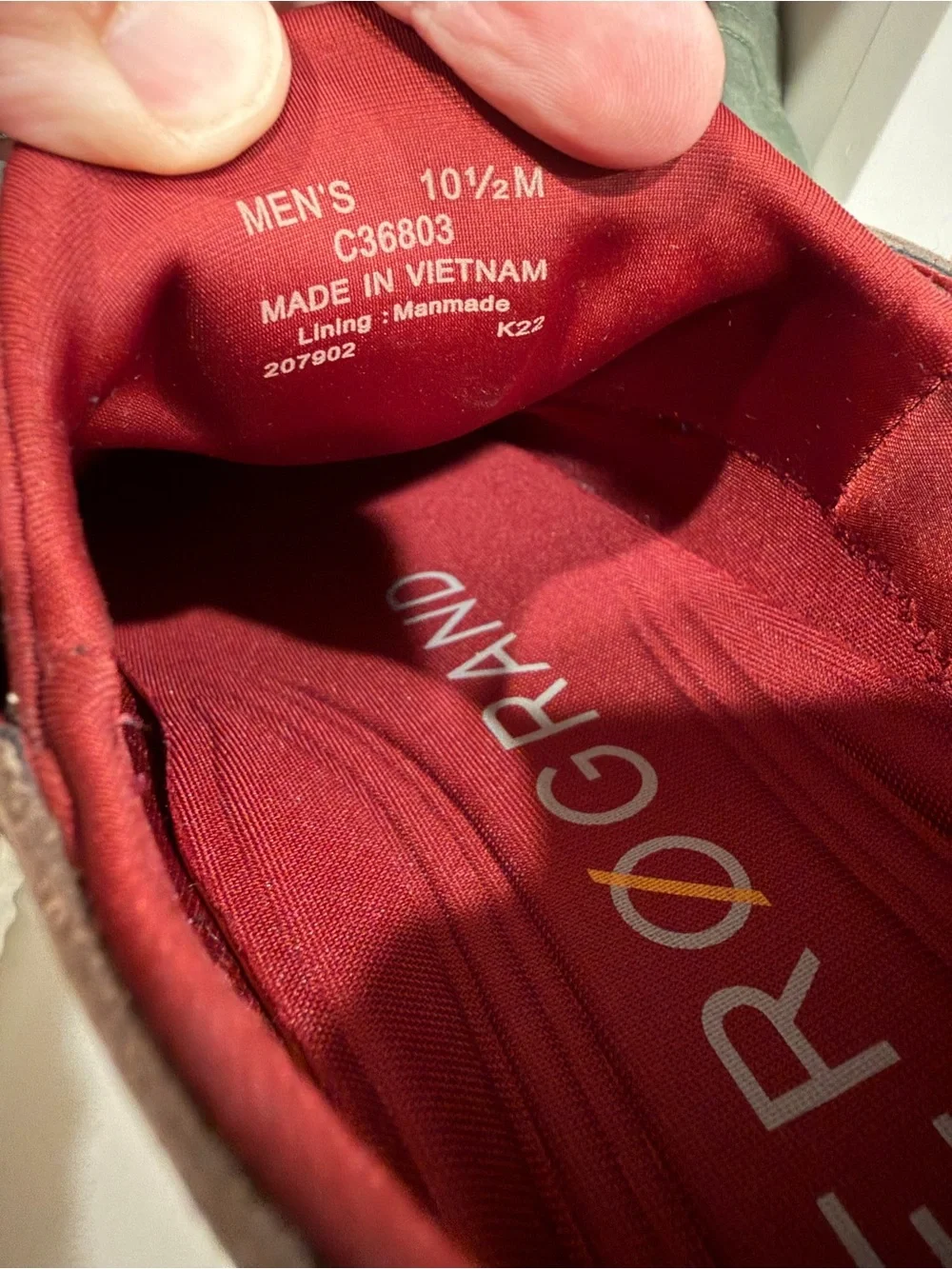 Cole Haan Brown Leather Oxfords with Red Interior